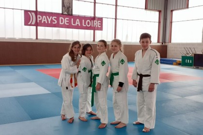5 Judokas au stage départemental